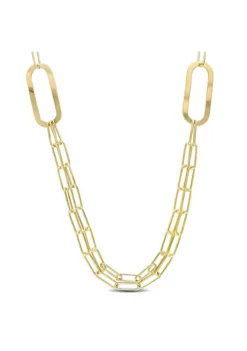 Hot Sale ❤️ Paperclip Chain Necklace in 18k Yellow Gold Plated Sterling Silver, 37" by Belk & Co. 🥰 -DealsBelk & Co. Store Belk 21756