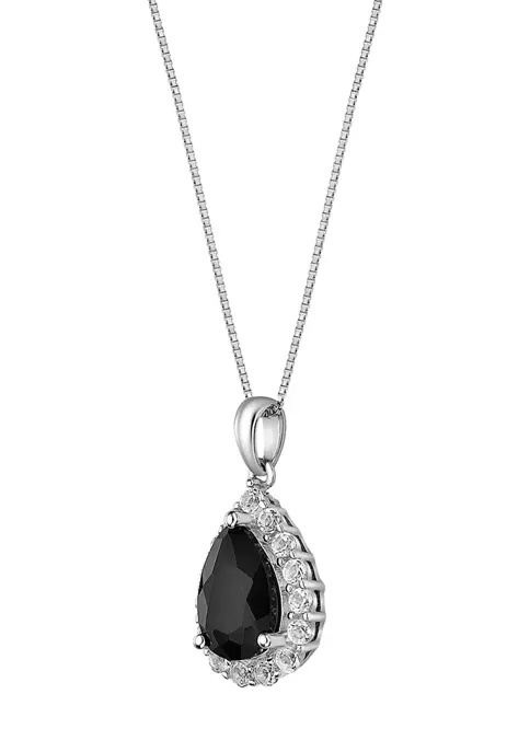 Best reviews of 🛒 1 1/10 ct. t.w. Black Onyx and 1/2 ct. t.w. White Topaz Pendant Necklace in Sterling Silver by Belk & Co. 🥰 2 Best reviews of 🛒 1 1/10 ct. t.w. Black Onyx and 1/2 ct. t.w. White Topaz Pendant Necklace in Sterling Silver by Belk & Co. 🥰 - Image 2