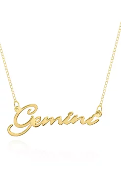 Budget ๐ 14k Yellow Gold Gemini Necklace by Belk & Co. ๐