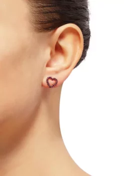 Best reviews of 🧨 Created Ruby Heart Stud Earrings in 10K Gold by Belk & Co. 😉 -DealsBelk & Co. Store Belk 21854