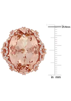 Best deal ✨ Morganite and 1 3/8 CT TW Diamond Filigree Cocktail Ring in 14k Rose Gold by Belk & Co. 🎁 9 Best deal ✨ Morganite and 1 3/8 CT TW Diamond Filigree Cocktail Ring in 14k Rose Gold by Belk & Co. 🎁 -DealsBelk & Co. Store Belk 21886