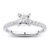 Best deal ❤️ 1/2 ct. t.w. Diamond Princess Cut Engagement Ring in 10k White Gold by Belk & Co. ⭐