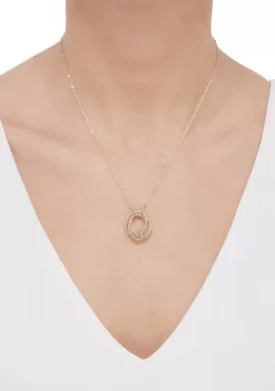 Flash Sale 😉 Triple Intertwined Drop on Cable Chain in 10K Yellow Gold by Belk & Co. 🔔 -DealsBelk & Co. Store Belk 21921