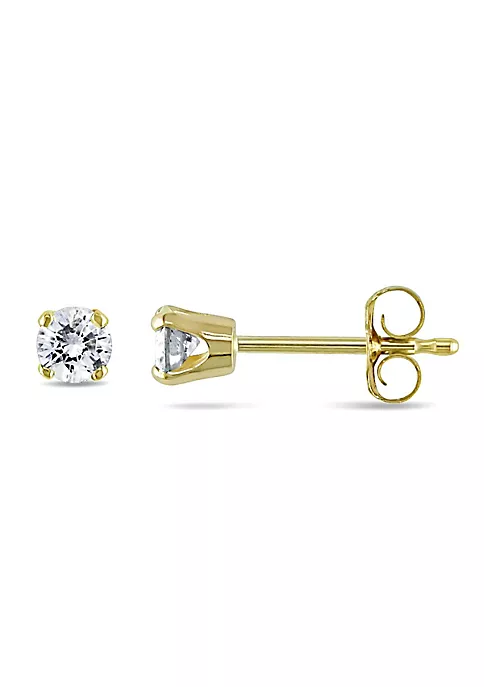 Deals 🥰 1/4 ct. t.w. Diamond Stud Earrings in 14K Yellow Gold by Belk & Co. 🌟 1 Deals 🥰 1/4 ct. t.w. Diamond Stud Earrings in 14K Yellow Gold by Belk & Co. 🌟