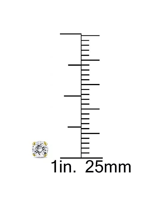 Deals 🥰 1/4 ct. t.w. Diamond Stud Earrings in 14K Yellow Gold by Belk & Co. 🌟 3 Deals 🥰 1/4 ct. t.w. Diamond Stud Earrings in 14K Yellow Gold by Belk & Co. 🌟 - Image 3