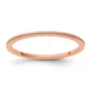 Discount 😀 10K Gold 1.2mm Milgrain Stackable Band by Belk & Co. ❤️
