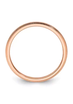 Discount 😀 10K Gold 1.2mm Milgrain Stackable Band by Belk & Co. ❤️ -DealsBelk & Co. Store Belk 22039