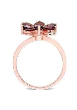 Best reviews of 💯 3 ct. t.g.w. Garnet and Diamond Accent Floral Ring in 10K Rose Gold by Belk & Co. 🤩 -DealsBelk & Co. Store Belk 22071