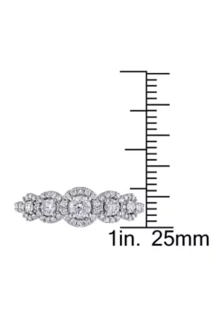 Cheapest 👏 3/4 CT TW Diamond Halo Ring in 10k White Gold by Belk & Co. ❤️ -DealsBelk & Co. Store Belk 22124