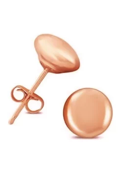 Top 10 👍 6 Millimeter Button Ball Stud Earrings in 14K Rose Gold by Belk & Co. ❤️ -DealsBelk & Co. Store Belk 22163