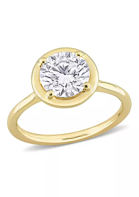 Best Pirce ๐ Lab Created Created Moissanite Engagement Ring in 10k Yellow Gold by Belk & Co. ๐ 1 Best Pirce ๐ Lab Created Created Moissanite Engagement Ring in 10k Yellow Gold by Belk & Co. ๐