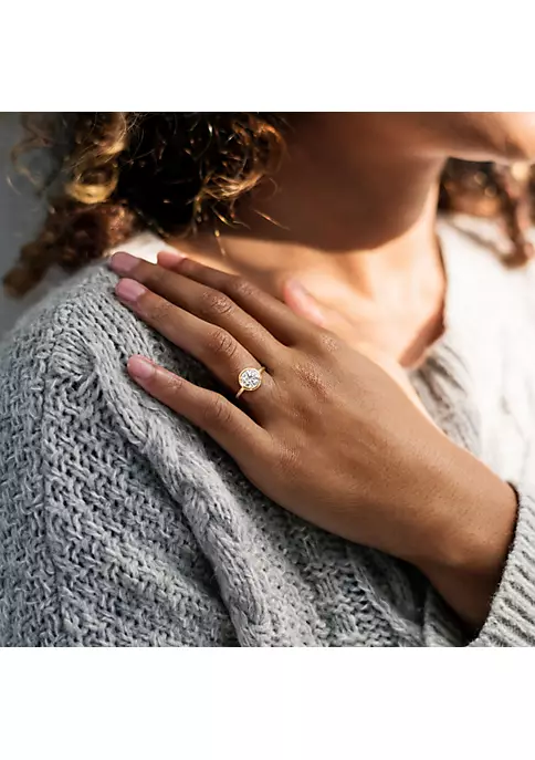 Best Pirce ๐ Lab Created Created Moissanite Engagement Ring in 10k Yellow Gold by Belk & Co. ๐ 5 Best Pirce ๐ Lab Created Created Moissanite Engagement Ring in 10k Yellow Gold by Belk & Co. ๐ - Image 5