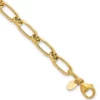 New 🔥 14K Yellow Gold Polished Fancy Link Bracelet by Belk & Co. 🧨