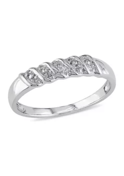 Top 10 🥰 Diamond Illusion Wedding Band in Sterling Silver by Belk & Co. 👏 -DealsBelk & Co. Store Belk 2218