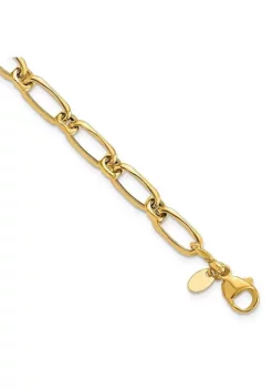 New 🔥 14K Yellow Gold Polished Fancy Link Bracelet by Belk & Co. 🧨 -DealsBelk & Co. Store Belk 22182