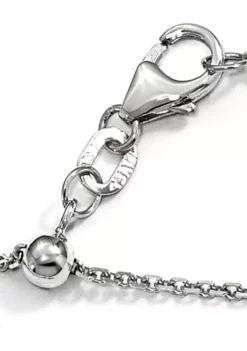 Hot Sale 🧨 14K White Gold 1.25 Millimeter Adjustable Diamond Cut Cable Chain by Belk & Co. 👍 -DealsBelk & Co. Store Belk 22249