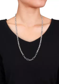 Budget ❤️ Sterling Silver 6mm Figaro Chain Necklace by Belk & Co. 👏 -DealsBelk & Co. Store Belk 22264