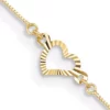 Brand new 🔥 14K Yellow Gold Adjustable Fancy Heart 9 Inch Plus 1 Inch Extension Anklet by Belk & Co. 🤩
