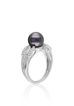 Budget ๐ Sterling Silver Black Tahitian Pearl and Diamond Ring by Belk & Co. ๐ 4 Budget ๐ Sterling Silver Black Tahitian Pearl and Diamond Ring by Belk & Co. ๐ -DealsBelk & Co. Store Belk 22318