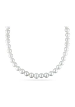 Outlet 😀 10-11MM Freshwater Cultured Pearl 18" Strand Necklace with Sterling Silver Clasp by Belk & Co. 🛒