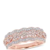 Cheap ⌛ Diamond Vintage Anniversary Band in 10K Rose Gold by Belk & Co. 🧨