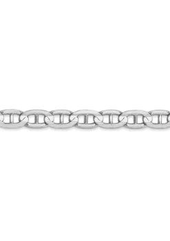 Best Pirce ⭐ Mens 14K White Gold 5.25 Millimeter Concave Anchor Chain Necklace by Belk & Co. 🌟 -DealsBelk & Co. Store Belk 22377