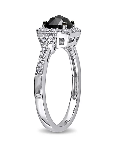 Top 10 🎁 1 ct. t.w. Black and White Diamond Engagement Ring in 14k White Gold by Belk & Co. 👏 2 Top 10 🎁 1 ct. t.w. Black and White Diamond Engagement Ring in 14k White Gold by Belk & Co. 👏 - Image 2