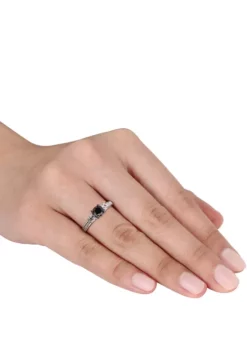 Discount 🎉 4/5 ct. t.w. Black and White Diamond and 1/3 ct. t.w. Lab Created White Sapphire 3 Stone Engagement Ring in 10K White Gold by Belk & Co. ⌛ 7 Discount 🎉 4/5 ct. t.w. Black and White Diamond and 1/3 ct. t.w. Lab Created White Sapphire 3 Stone Engagement Ring in 10K White Gold by Belk & Co. ⌛ -DealsBelk & Co. Store Belk 22441