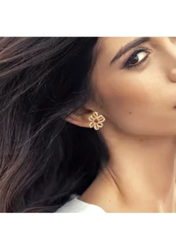 Coupon ✨ 1.56 ct. t.g.w. Madeira Citrine and White Topaz Flower Earrings in 18K Yellow Gold Plated Sterling Silver by Belk & Co. 🌟 -DealsBelk & Co. Store Belk 22473