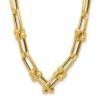 New ⭐ 14K Yellow Gold Polished Fancy Link Necklace by Belk & Co. 🔔