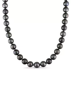 Cheap 🤩 9-11 MM Tahitian Cultured Pearl Graduated Strand Necklace with 14K White Gold Ball Clasp by Belk & Co. 👍 -DealsBelk & Co. Store Belk 22507