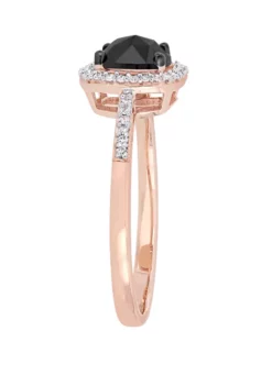 Coupon ๐งจ 1 ct. t.w. Black and White Diamond Halo Engagement Ring in 14K Rose Gold by Belk & Co. ๐ 7 Coupon ๐งจ 1 ct. t.w. Black and White Diamond Halo Engagement Ring in 14K Rose Gold by Belk & Co. ๐ -DealsBelk & Co. Store Belk 22509