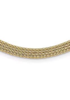 Best Sale ⭐ 14K Yellow Gold Woven Necklace by Belk & Co. 🌟 -DealsBelk & Co. Store Belk 22592