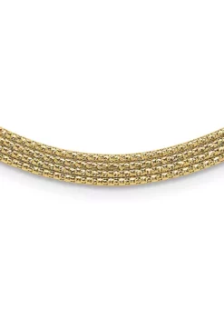 Best Sale ⭐ 14K Yellow Gold Woven Necklace by Belk & Co. 🌟 -DealsBelk & Co. Store Belk 22593