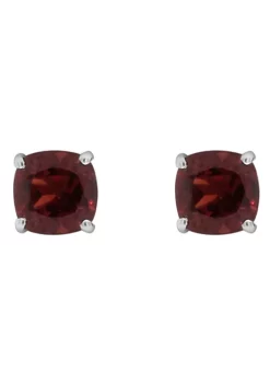 Top 10 🎁 Sterling Silver 6mm Cushion Garnet Stud Earrings by Belk & Co. 👍 -DealsBelk & Co. Store Belk 22630