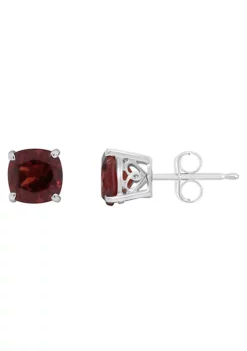 Top 10 🎁 Sterling Silver 6mm Cushion Garnet Stud Earrings by Belk & Co. 👍 -DealsBelk & Co. Store Belk 22632