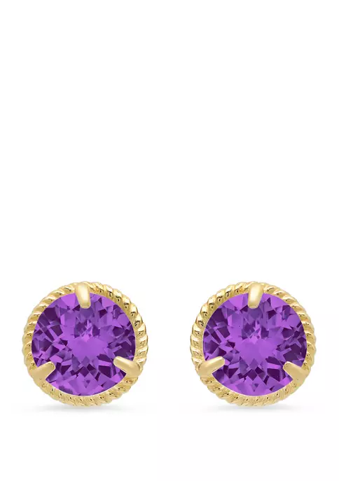 Flash Sale 👏 1.6 ct. t.w. Amethyst Stud Earrings by Belk & Co. 🔔 1 Flash Sale 👏 1.6 ct. t.w. Amethyst Stud Earrings by Belk & Co. 🔔