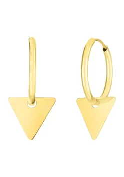 New 🛒 14KY TRIANGLE DROP EARRING by Belk & Co. ⭐ -DealsBelk & Co. Store Belk 22719