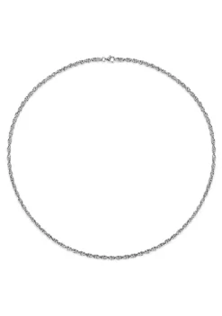 Buy 🔥 3.7MM Singapore Necklace in Sterling Silver, 24" by Belk & Co. ✨ -DealsBelk & Co. Store Belk 22729