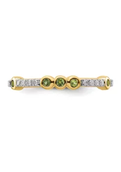 Brand new ๐ 1/8 ct. t.w. Peridot and 1/10 ct. t.w. Diamond Stackable Expressions Ring in 14K Gold by Belk & Co. ๐ 10 Brand new ๐ 1/8 ct. t.w. Peridot and 1/10 ct. t.w. Diamond Stackable Expressions Ring in 14K Gold by Belk & Co. ๐ -DealsBelk & Co. Store Belk 22742