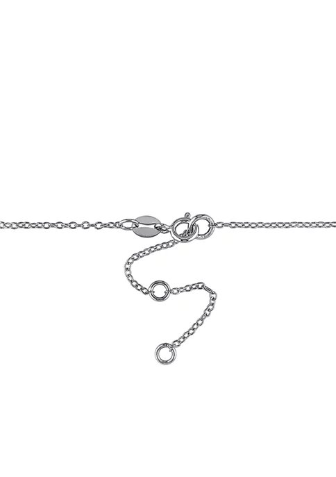 Best deal ✨ White Sapphire Linear Necklace in Sterling Silver by Belk & Co. ✔️ 3 Best deal ✨ White Sapphire Linear Necklace in Sterling Silver by Belk & Co. ✔️ - Image 3