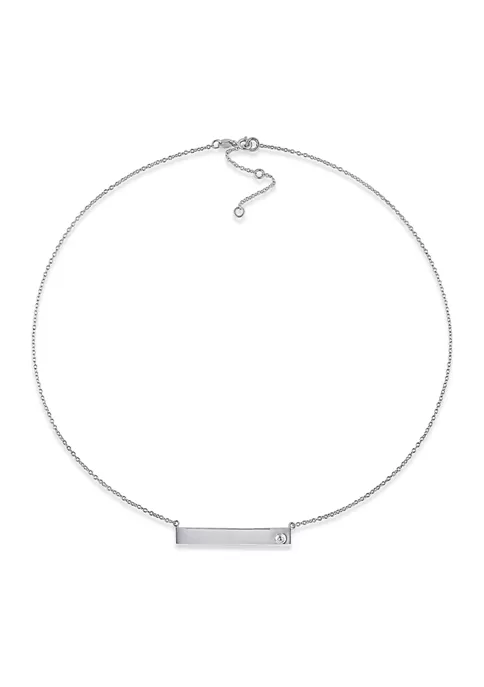 Best deal ✨ White Sapphire Linear Necklace in Sterling Silver by Belk & Co. ✔️ 5 Best deal ✨ White Sapphire Linear Necklace in Sterling Silver by Belk & Co. ✔️ - Image 5
