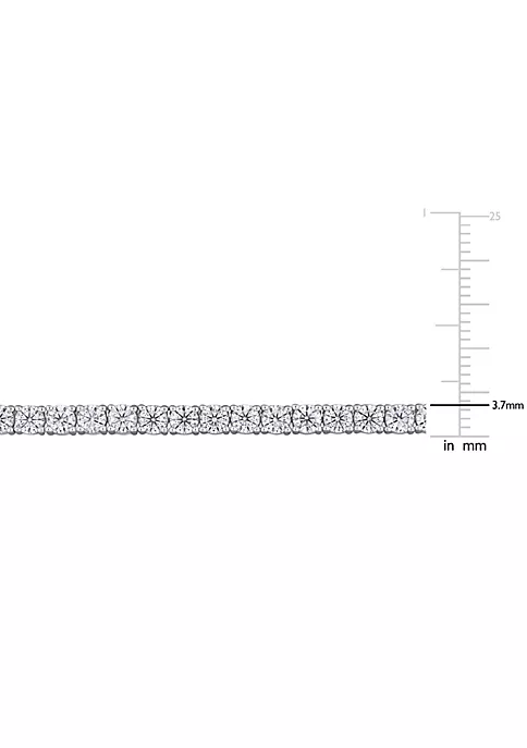 Best Pirce ๐ฅ Lab Created 16.95 ct. t.g.w. Created Moissanite Tennis Necklace in 18K White Gold by Belk & Co. ๐ 3 Best Pirce ๐ฅ Lab Created 16.95 ct. t.g.w. Created Moissanite Tennis Necklace in 18K White Gold by Belk & Co. ๐ - Image 3