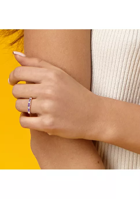 Promo ๐ Amethyst and Diamond Accent Eternity Ring in 10k Rose Gold by Belk & Co. ๐งจ 5 Promo ๐ Amethyst and Diamond Accent Eternity Ring in 10k Rose Gold by Belk & Co. ๐งจ - Image 5