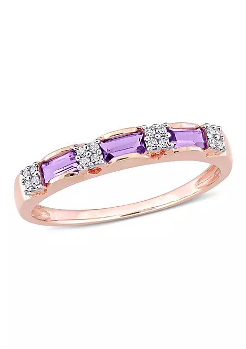 Promo ๐ Amethyst and Diamond Accent Eternity Ring in 10k Rose Gold by Belk & Co. ๐งจ 6 Promo ๐ Amethyst and Diamond Accent Eternity Ring in 10k Rose Gold by Belk & Co. ๐งจ - Image 6