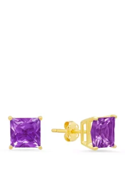 Brand new 🌟 2.5 ct. t.w. Amethyst Stud Earrings by Belk & Co. 🔥 -DealsBelk & Co. Store Belk 22849