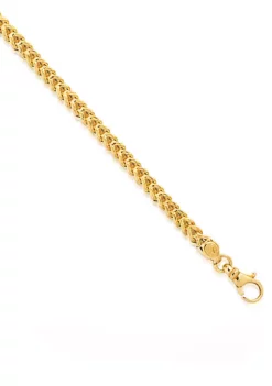 Budget 🤩 14k Yellow Gold Square Franco Bracelet by Belk & Co. 😀