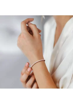 Top 10 🔥 Lab Created 5.1 CT DEW Created Moissanite Tennis Bracelet in Rose Gold Plated Sterling Silver by Belk & Co. 💯 -DealsBelk & Co. Store Belk 22905