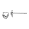 Best Pirce 🔥 Polished Heart Post Earrings in 14K White Gold by Belk & Co. 🎁