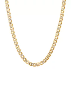 Buy ⌛ Diamond Cut Chain Necklace in 10k Yellow Gold by Belk & Co. 🛒